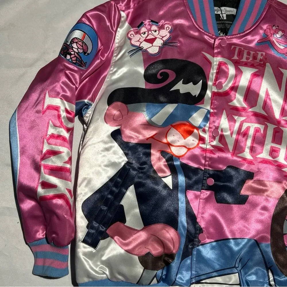 HeadGear Classics Mens Pink Panther Satin Jacket Size L NWT - Picture 3 of 9